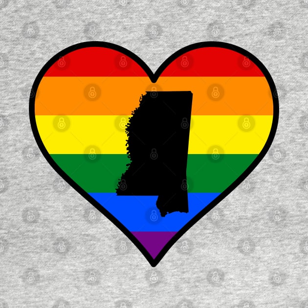 Mississippi Gay Pride Heart by fearcity